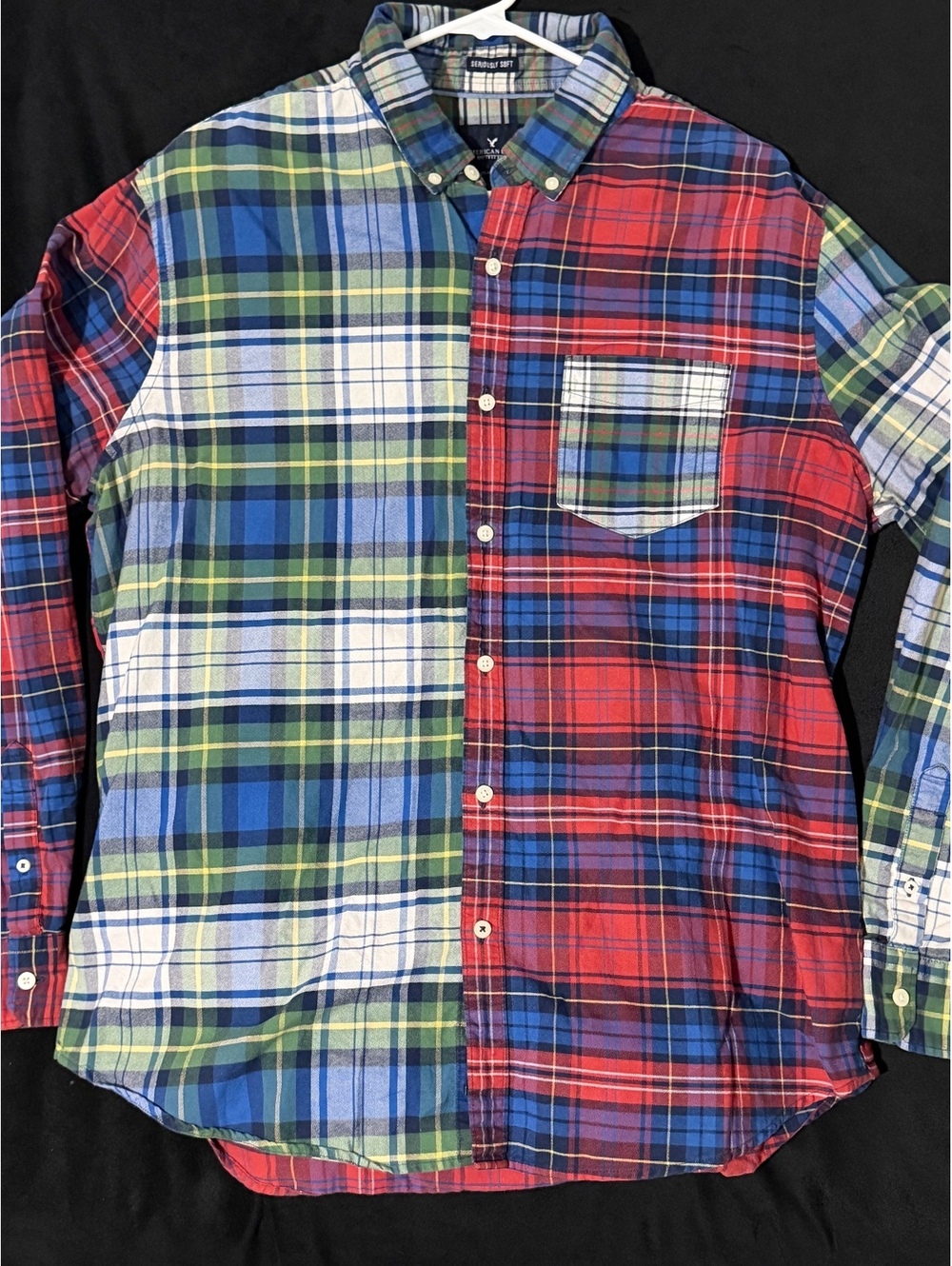 American Eagle Outfitters Classic Fit XL Plaid Button-Down Shirt